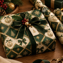 Luxuriöses geometrisches Weihnachtspapier