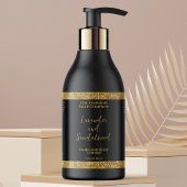 Luxuriöses Glitzer-Flaschenlabel Rechteckiger Aufkleber