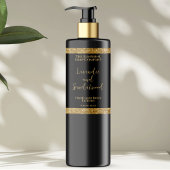 Luxuriöses Glitzer-Flaschenlabel Rechteckiger Aufkleber