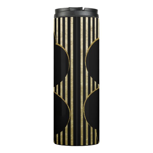 Luxuriöses Glück St. Patrick's Day, Kleeblatt Tumb Thermosbecher (Rückseite)