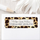 Luxuriöses Gold Brown Giraffe Tierdruckmuster (Insitu)