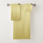 Luxuriöses Gold dekoriert auf Gold & Schwarz, Mono Badhandtuch Set (Insitu)