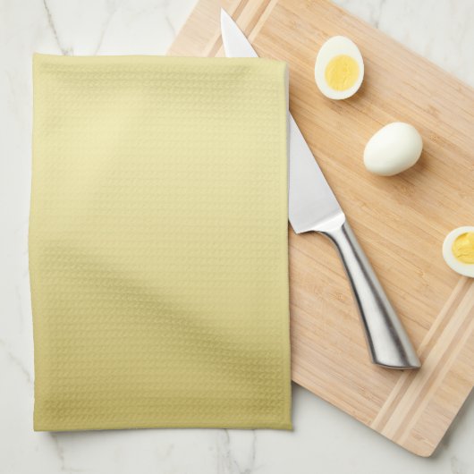 Luxuriöses Gold dekoriert auf Gold & Schwarz, Mono Geschirrtuch (Viertel Falte)