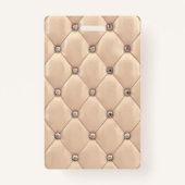 luxuriöses Gold-getuftes Monogramm Ausweis (Rückseite)