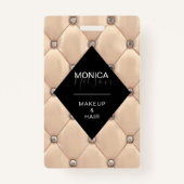 luxuriöses Gold-getuftes Monogramm Ausweis (Vorderseite)