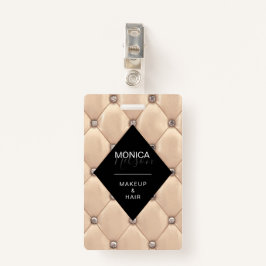 luxuriöses Gold-getuftes Monogramm Ausweis