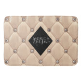 luxuriöses Gold-getuftes Monogramm Badematte (Vorderseite)