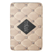 luxuriöses Gold-getuftes Monogramm Badematte (Vorderseite Vertikal)