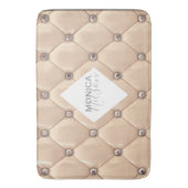 luxuriöses Gold-getuftes Monogramm Badematte (Vorderseite Vertikal)