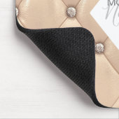 luxuriöses Gold-getuftes Monogramm Mousepad (Ecke)