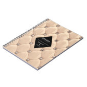 luxuriöses Gold-getuftes Monogramm Notizblock (Linke Seite)