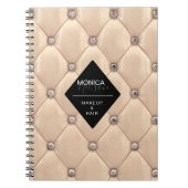 luxuriöses Gold-getuftes Monogramm Notizblock (Vorderseite)