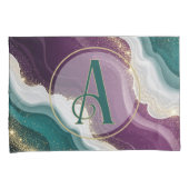 Luxuriöses Gold-Glitter-Marmor-Muster Kissenbezug (Vorderseite-Rechts)