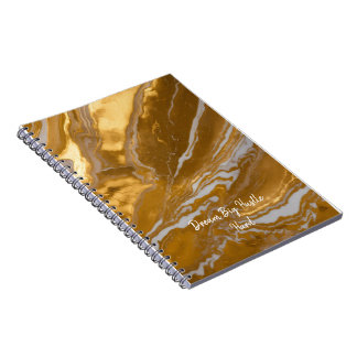 Luxuriöses Gold-Marmor Notizblock