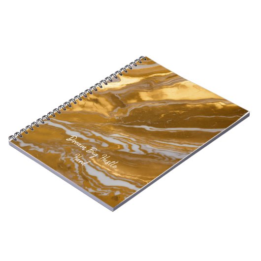 Luxuriöses Gold-Marmor Notizblock (Linke Seite)