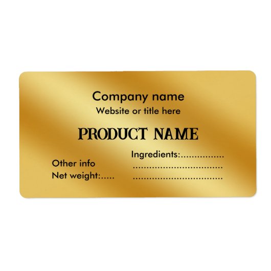 Luxuriöses Gold metallisch (Vorne)