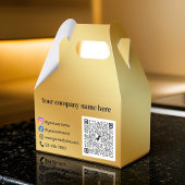 Luxuriöses Gold metallisch Geschenkschachtel