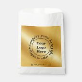 Luxuriöses Gold metallisch Geschenktütchen (Vorderseite)