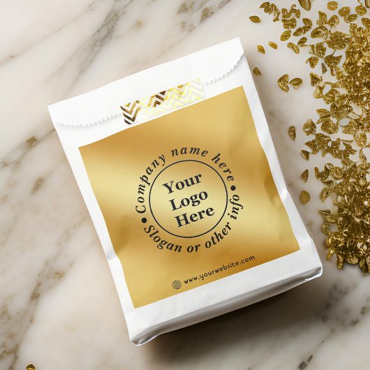 Luxuriöses Gold metallisch Geschenktütchen