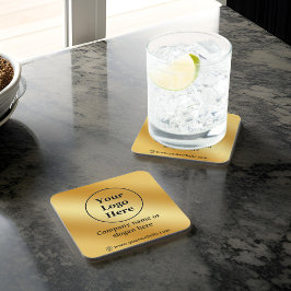 Luxuriöses Gold metallisch Getränkeuntersetzer