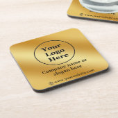 Luxuriöses Gold metallisch Getränkeuntersetzer (Linke Seite)