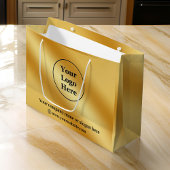 Luxuriöses Gold metallisch Große Geschenktüte