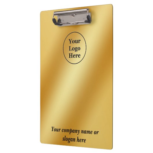 Luxuriöses Gold metallisch Klemmbrett (Links)