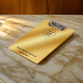 Luxuriöses Gold metallisch Klemmbrett