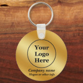 Luxuriöses Gold metallisch Schlüsselanhänger (Vorderseite)