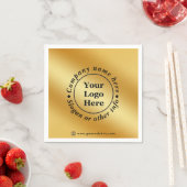 Luxuriöses Gold metallisch Serviette (Beispiel)