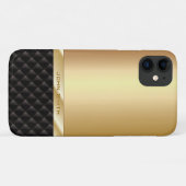 Luxuriöses Gold mit individuellem Namen Case-Mate iPhone Hülle (Rückseite (Horizontal))