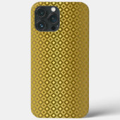 Luxuriöses Gold Rhombus Carving Muster Case-Mate iPhone Hülle (Rückseite)