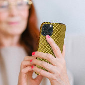 Luxuriöses Gold Rhombus Carving Muster Case-Mate iPhone Hülle