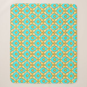 Luxuriöses Gold-Schmetterlingsmuster mit Perlenakz Sherpadecke