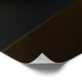 Luxuriöses Gold-Schwarz Abstrakt Geometrisch Poster (Ecke)