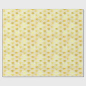 Luxuriöses Gold Seigaiha Wave Designpapier Geschenkpapier (Flach)