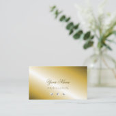 Luxuriöses Gold Silver Sparkling Diamonds Luxe Gla Visitenkarte (Stehend Vorderseite)