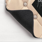 Luxuriöses Gold Tufted Monogram Mousepad (Ecke)