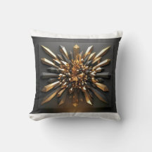 Luxuriöses Gold und dunkles Kristall 3D geometrisc