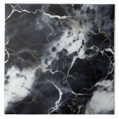 Luxuriöses Gold Veined Marmorband Fliese (Vorderseite)