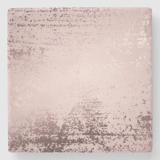 Luxuriöses Golddesign der Rose Steinuntersetzer (Vorderseite)