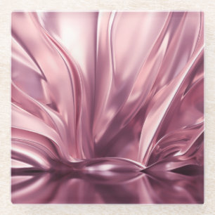 Luxuriöses Golden 3D Illustration Hintergrund Glasuntersetzer