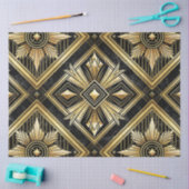 Luxuriöses Golden Geometric 1920er Jahre Dimond Ar Seidenpapier (Basteln)