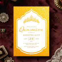 Luxuriöses Golden Quinceanera Party