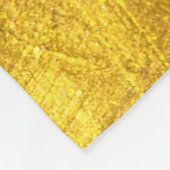 Luxuriöses Golden Texture Design Fleecedecke (Ecke)