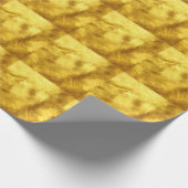 Luxuriöses Golden Texture Design Geschenkpapier (Ecke)