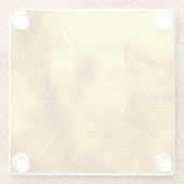 Luxuriöses Golden Texture Design Glasuntersetzer (Rückseite)