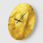 Luxuriöses Golden Texture Design Große Wanduhr (Winkel)