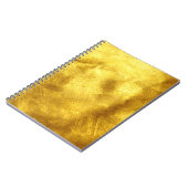 Luxuriöses Golden Texture Design Notizblock (Linke Seite)