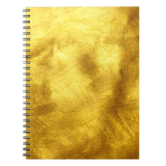 Luxuriöses Golden Texture Design Notizblock (Vorderseite)